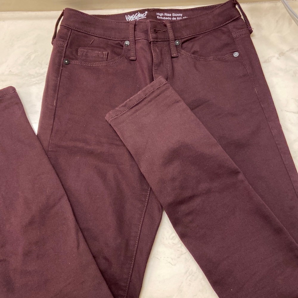 Massimo burgundy jeans size 00R
